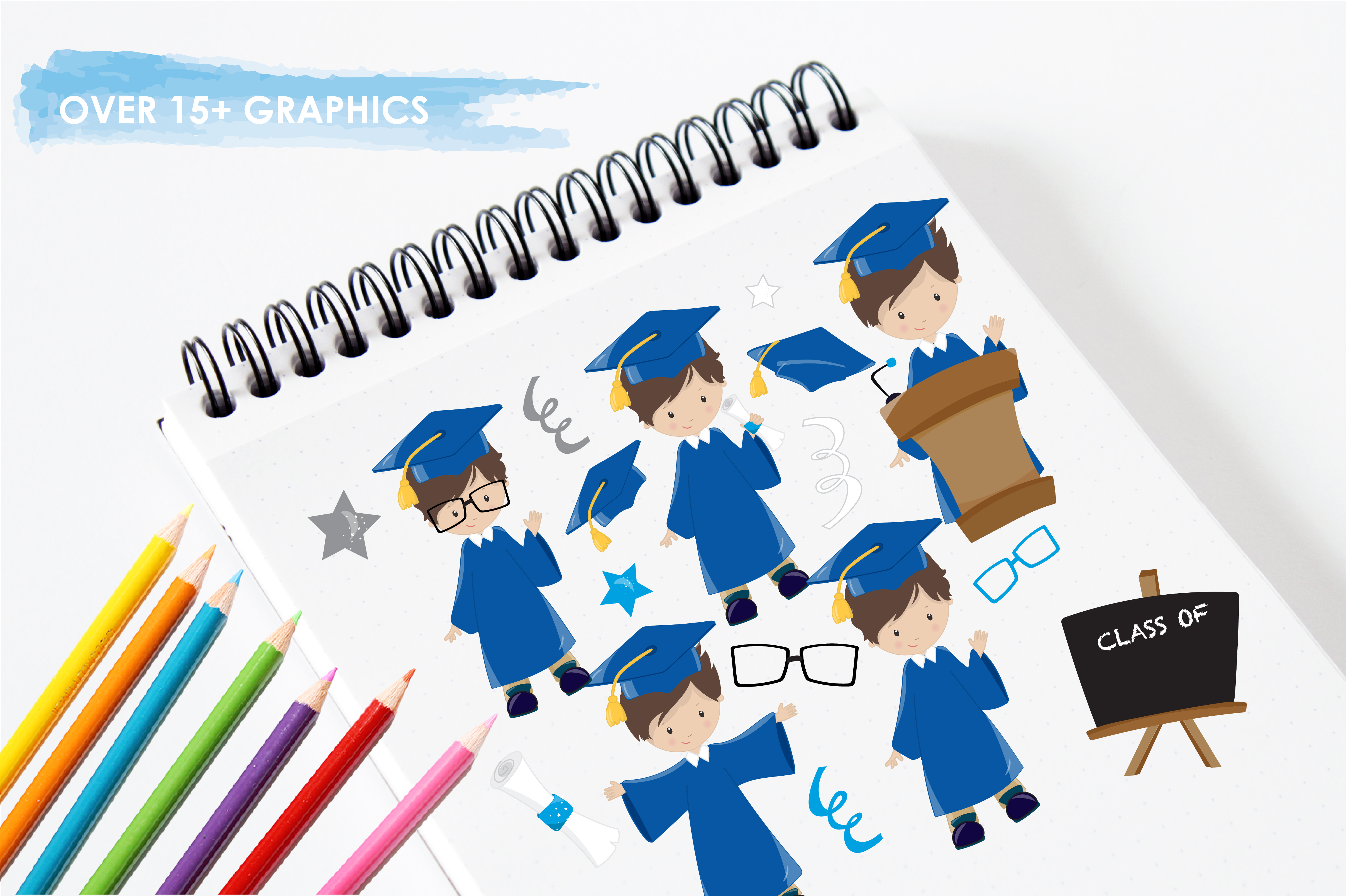 Graduation Boys Graphic by Prettygrafik · Creative Fabrica