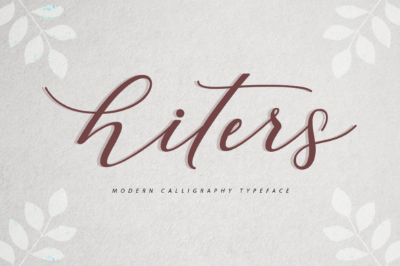 Hiters Script & Handwritten Font By Musafir LAB