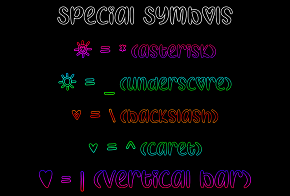 I Heart Coloring Font - Preview 1