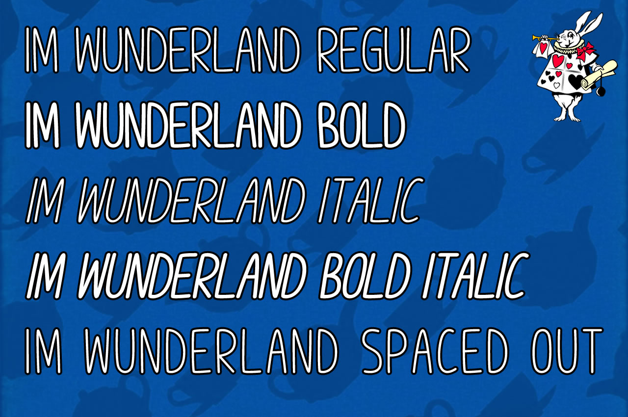 Im Wunderland Font PNG with transparent background - Preview 1