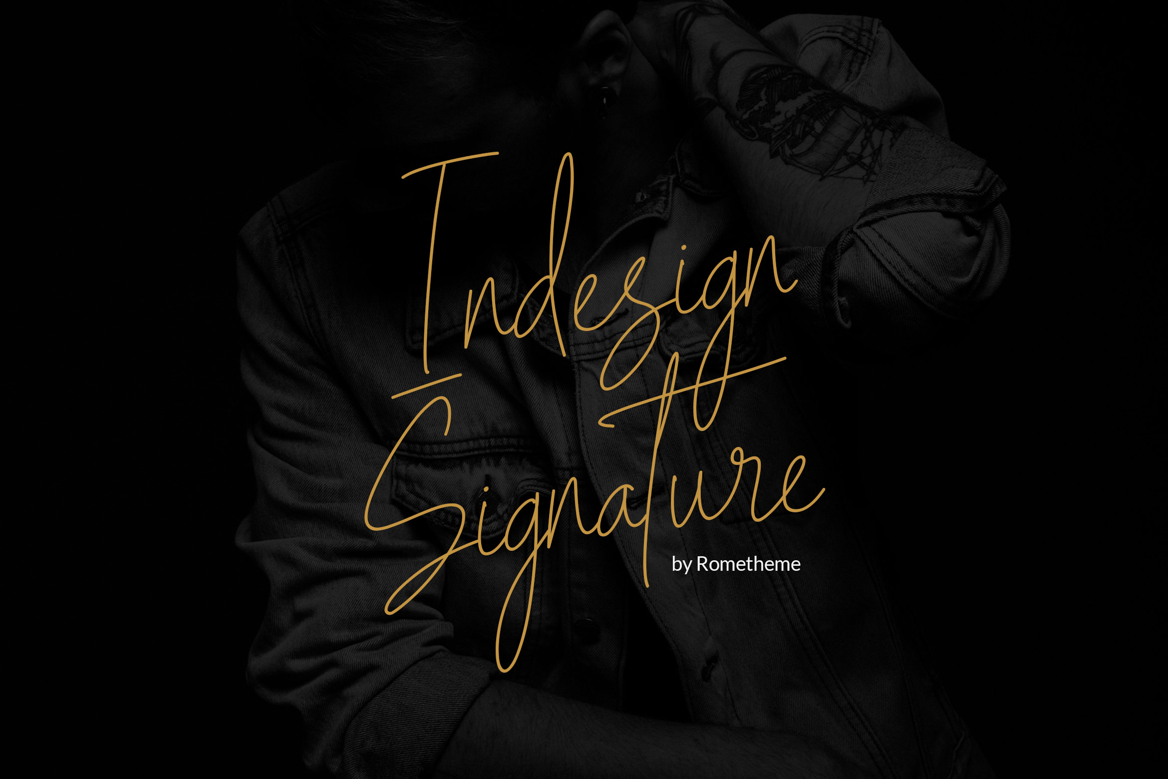 Contemporary Hand Lettering Indesign Indesign Signature Font by rometheme · Creative Fabrica