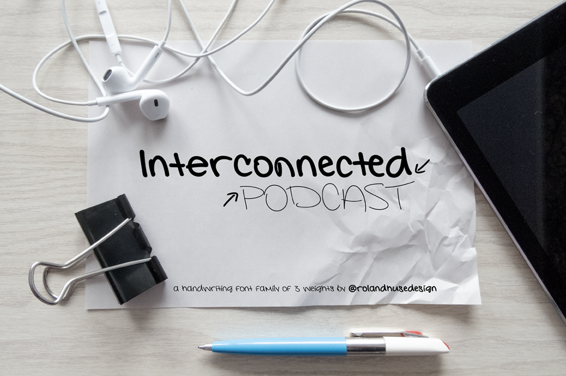 Interconnected Font PNG with transparent background - Preview 1