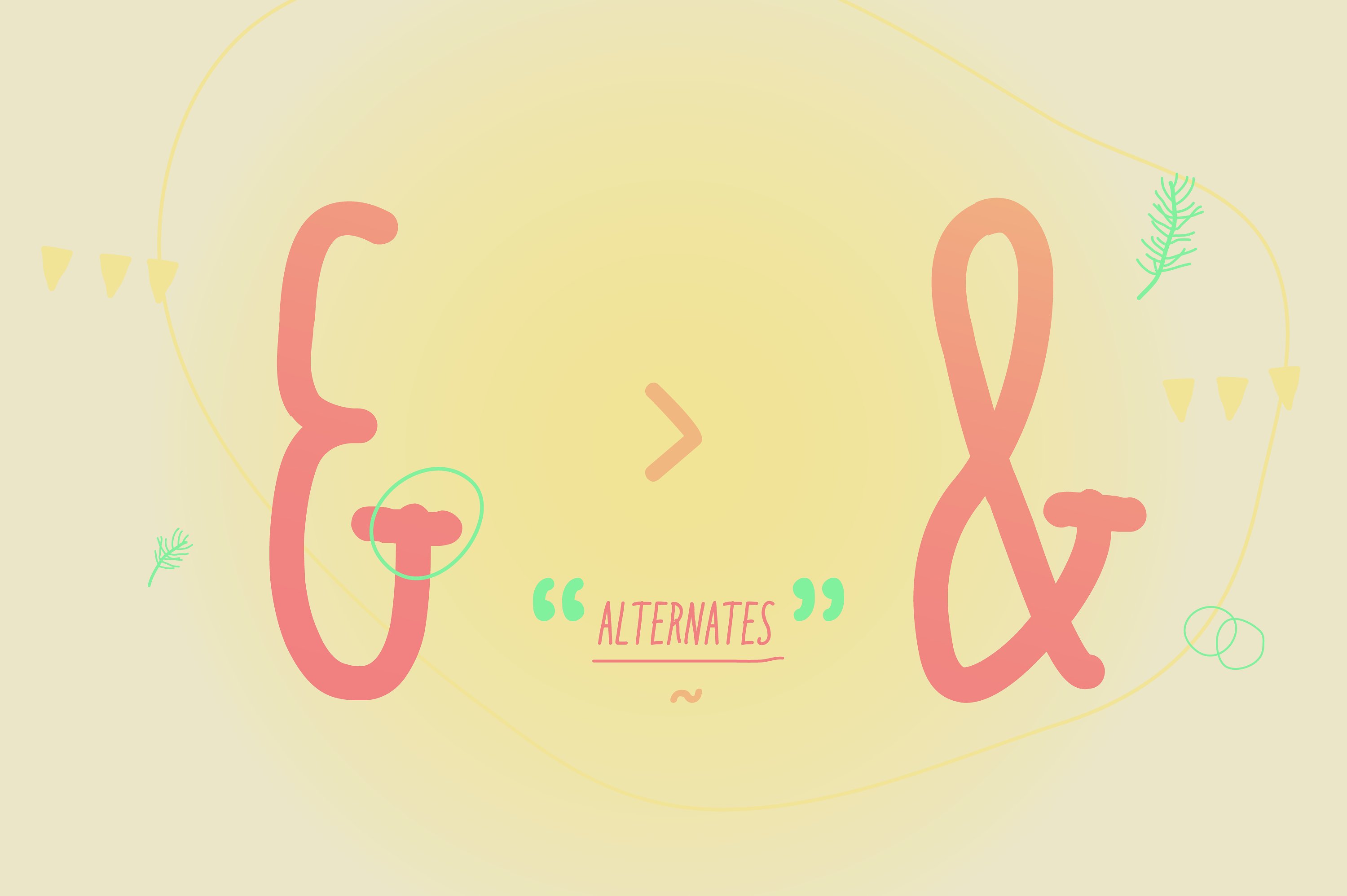 Italo Font PNG with transparent background - Preview 3