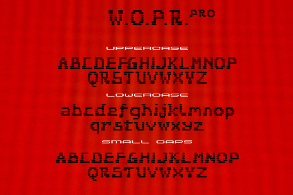 JVNE W.O.P.R Font PNG with transparent background - Preview 1