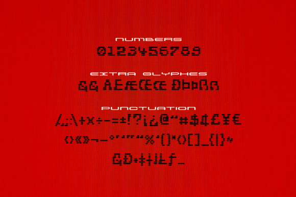 JVNE W.O.P.R Font PNG with transparent background - Preview 2