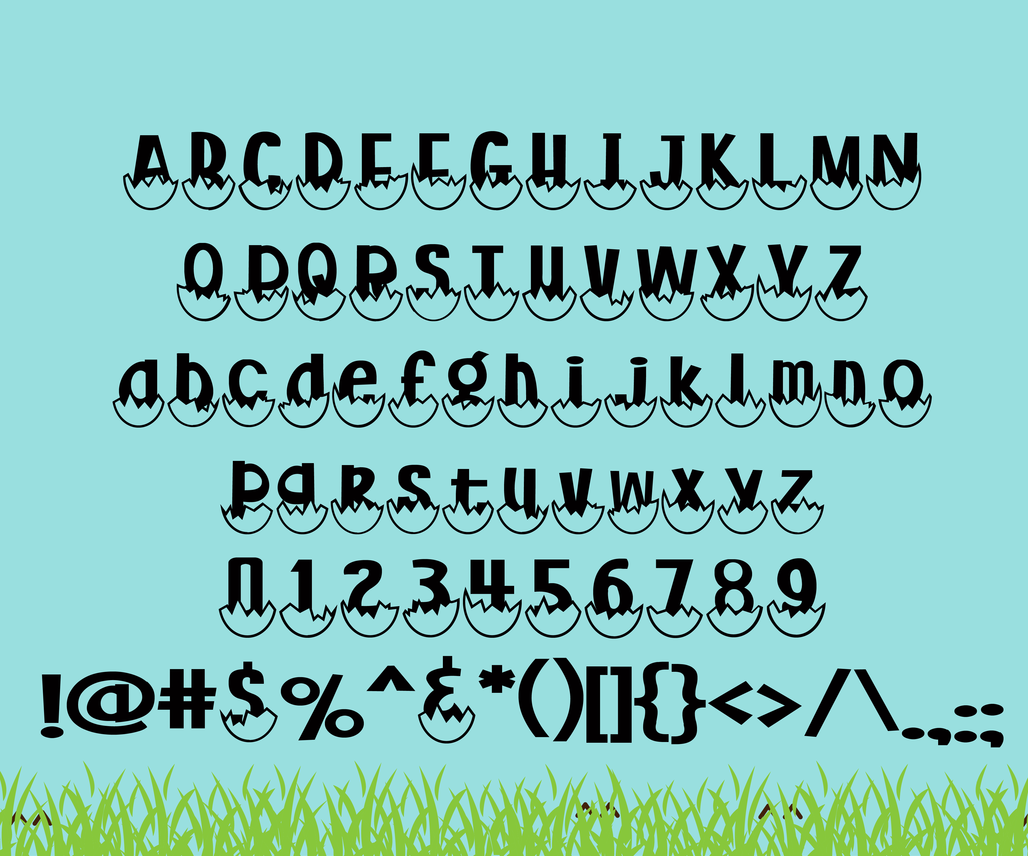 Just Hatched Font PNG with transparent background - Preview 2