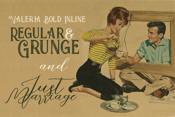 Just Marriage Font PNG with transparent background - Preview 2