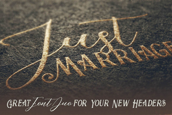 Just Marriage Font PNG with transparent background - Preview 5