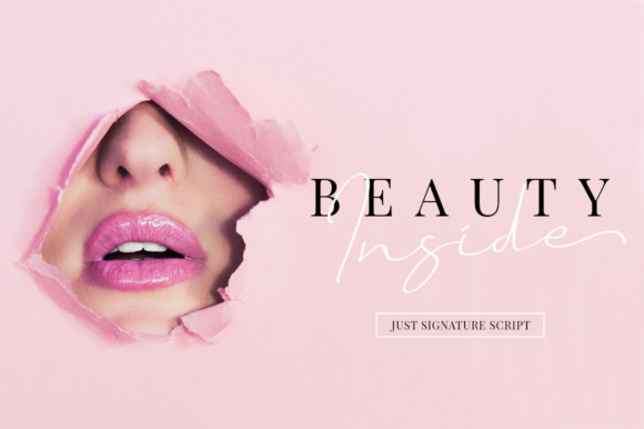 Just Signature Font PNG with transparent background - Preview 1