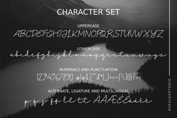 Kinan Font PNG with transparent background - Preview 1