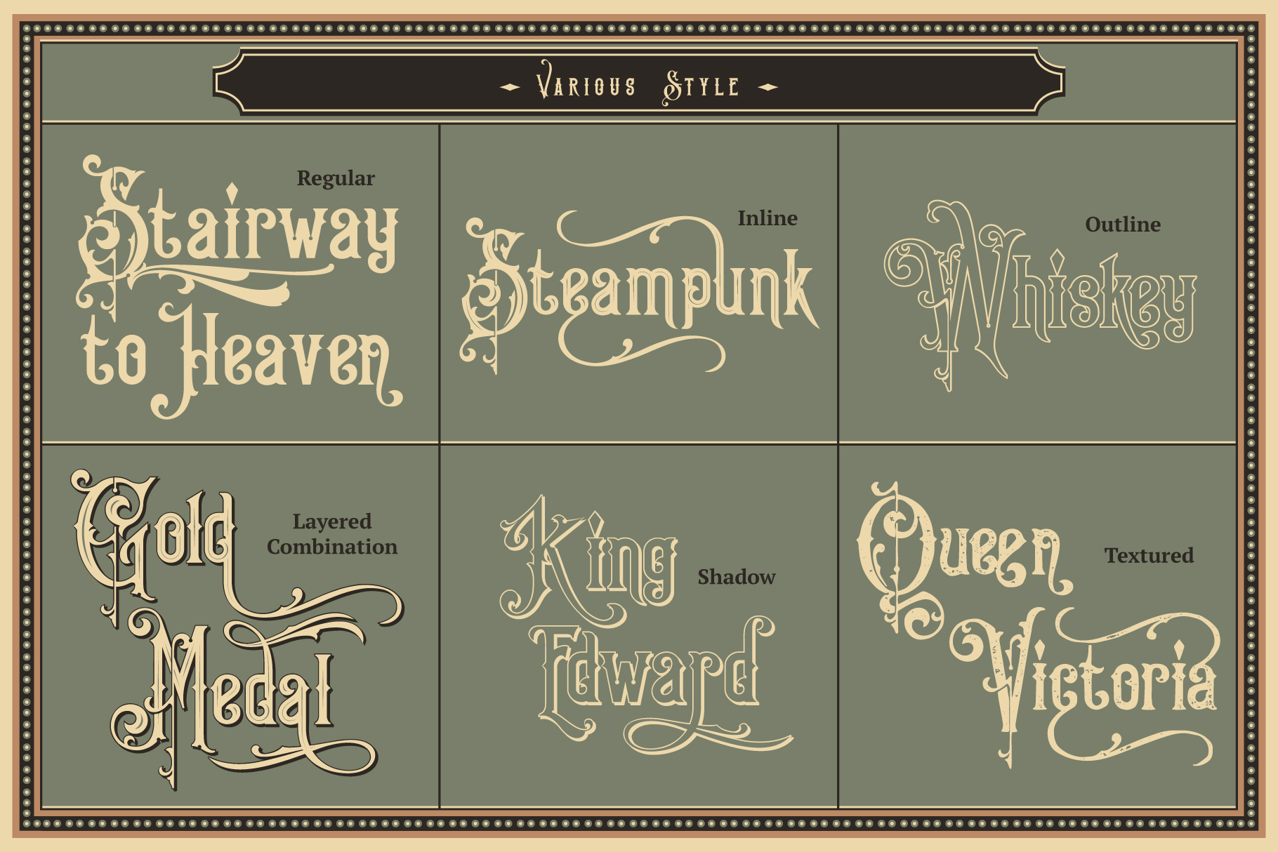 King Edward & Queen Victoria Font - Preview 1