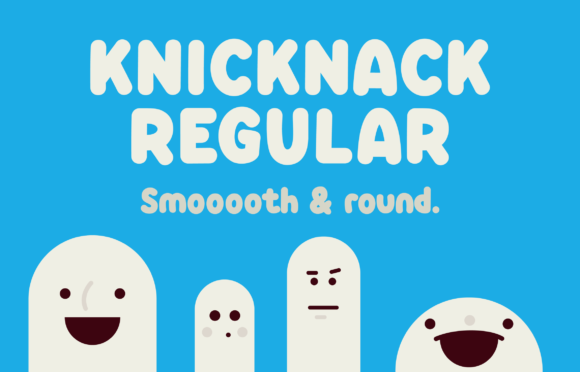 Knicknack Font font preview - 1