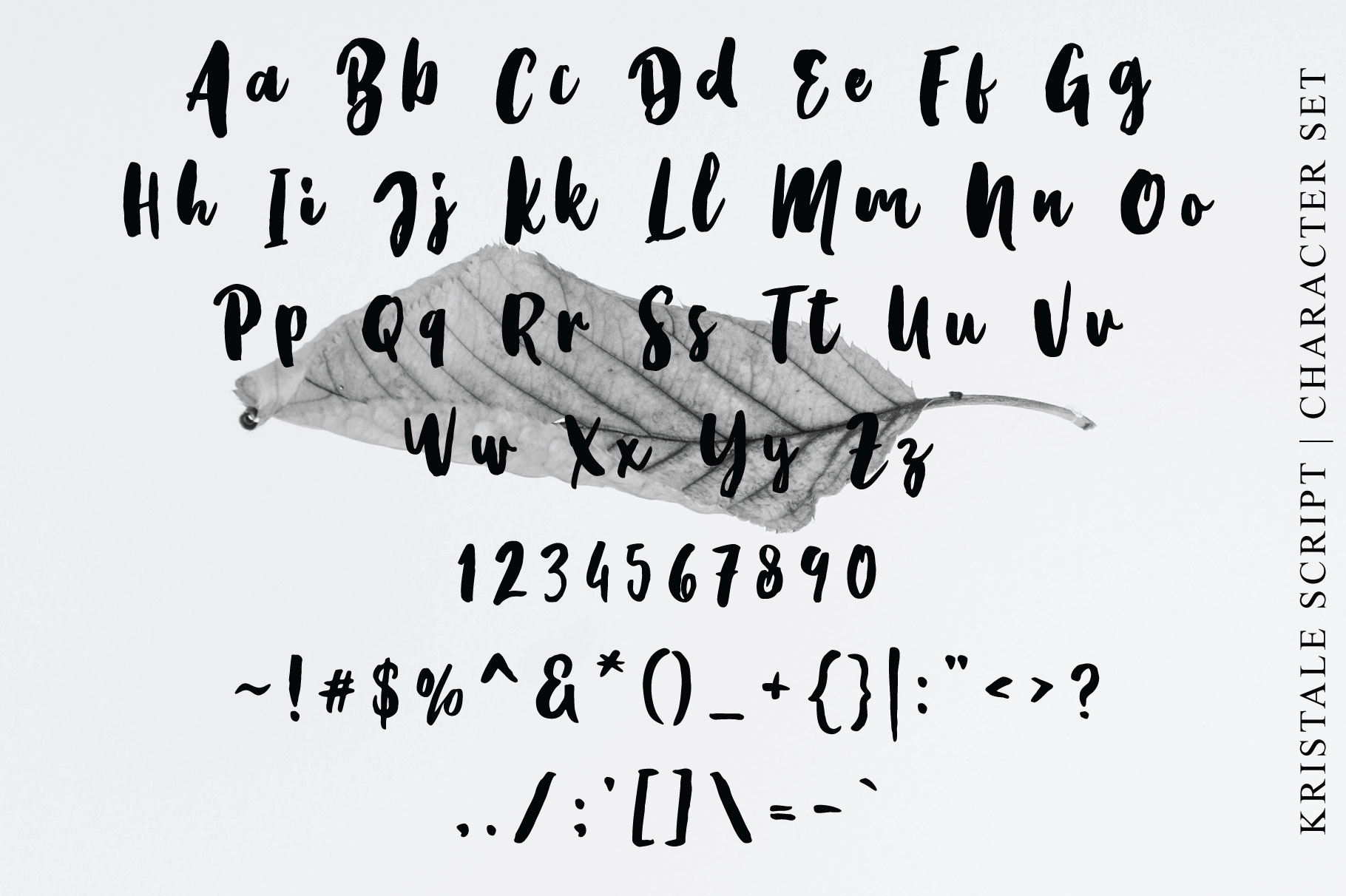 Kristale Font font preview - 6