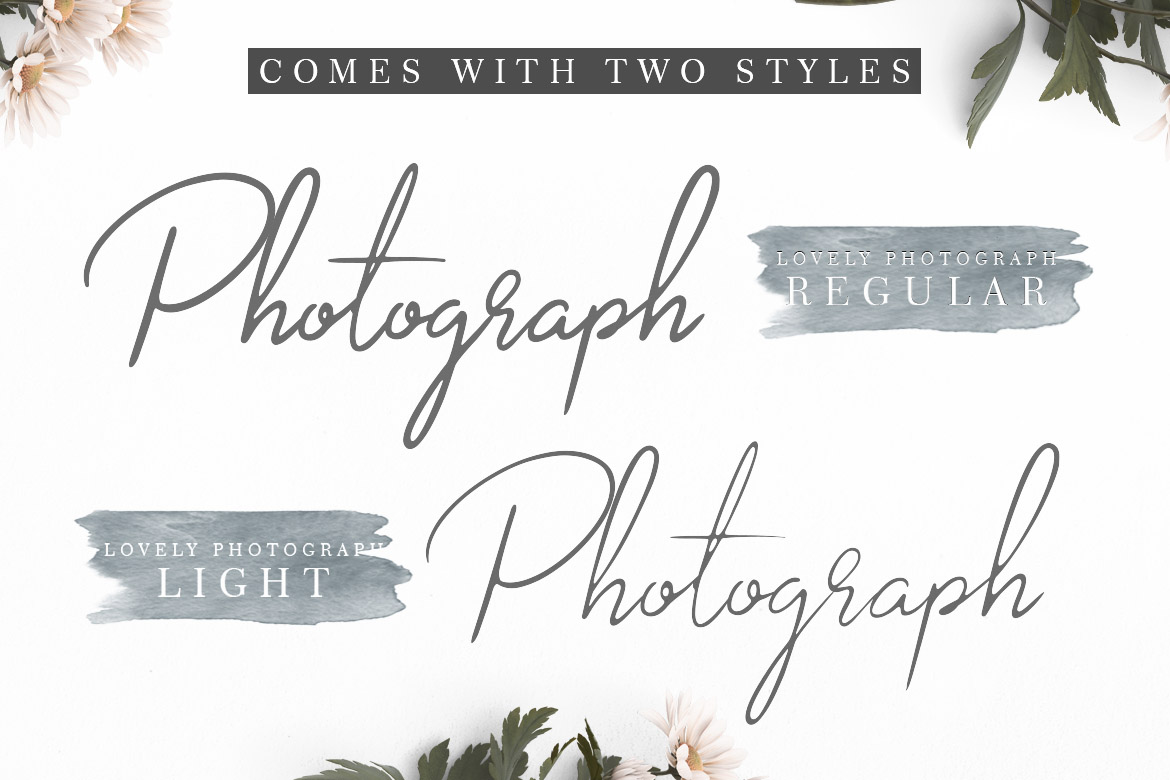 Lovely Photograph Font font preview - 1