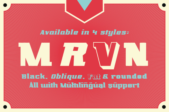 Marvin Black Font PNG with transparent background - Preview 3