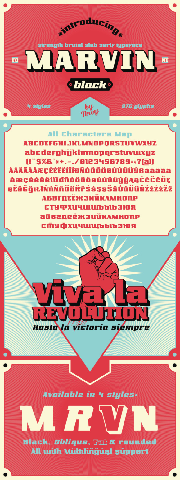 Marvin Black Font PNG with transparent background - Preview 4