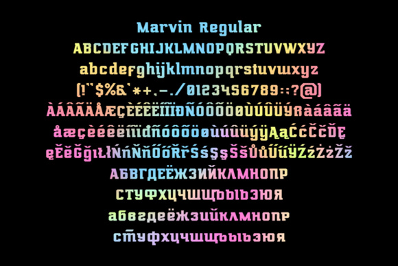 Marvin Regular Font PNG with transparent background - Preview 1