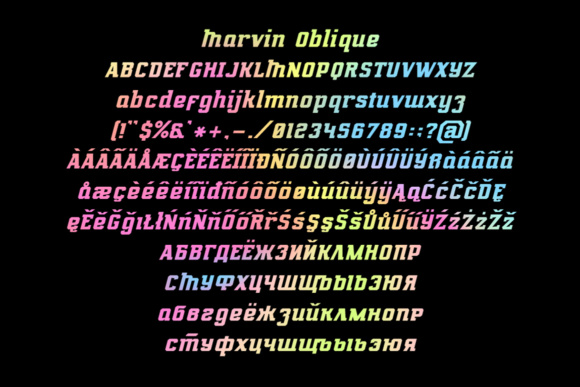 Marvin Regular Font PNG with transparent background - Preview 2