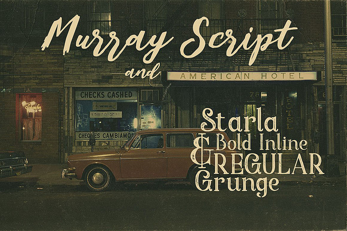 Murray Script Font Duo Font PNG with transparent background - Preview 1