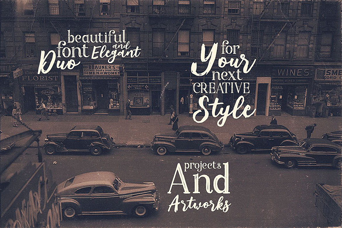 Murray Script Font Duo Font PNG with transparent background - Preview 3