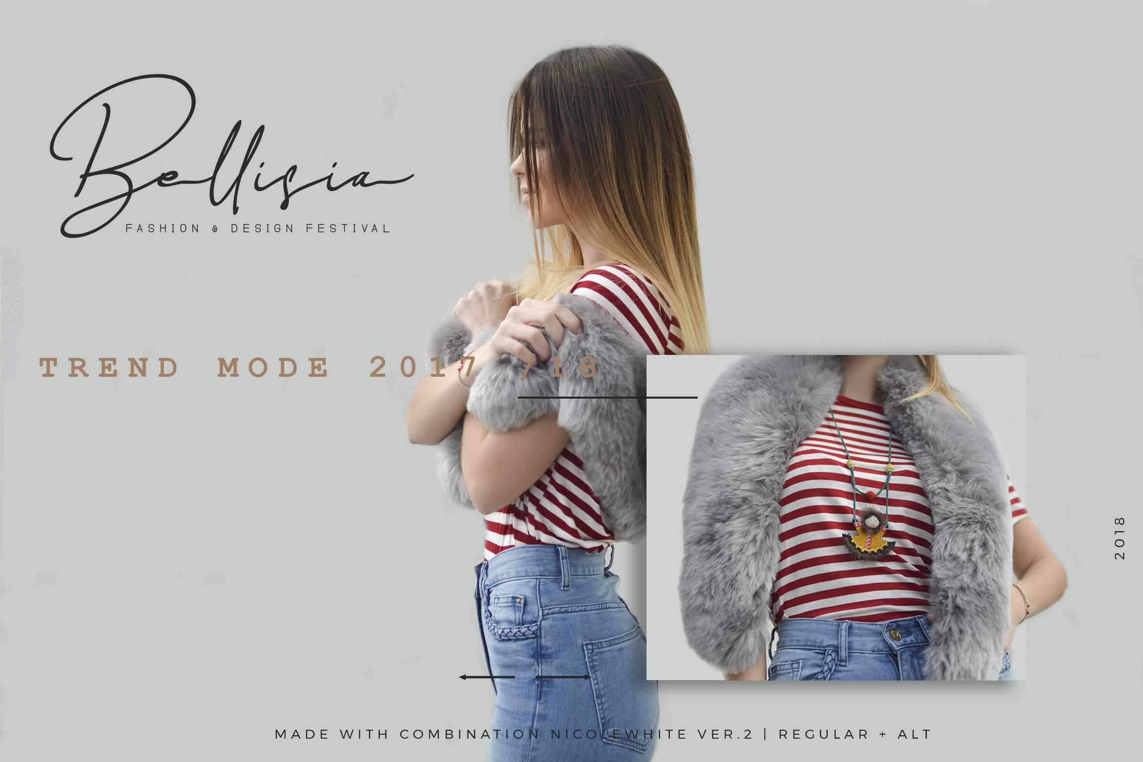 Nicole White Font PNG with transparent background - Preview 5