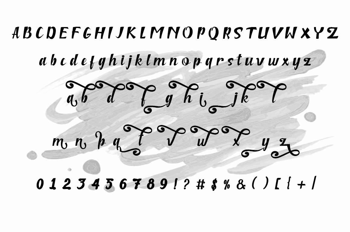 Niken Font PNG with transparent background - Preview 5