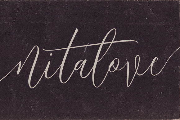 Nitalove Font PNG with transparent background - Preview 4