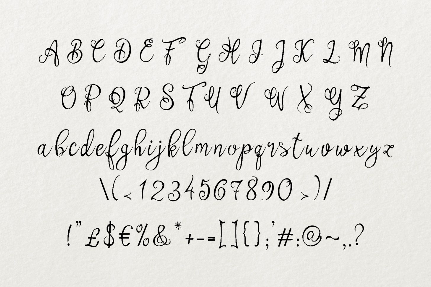 Olyber Font PNG with transparent background - Preview 1