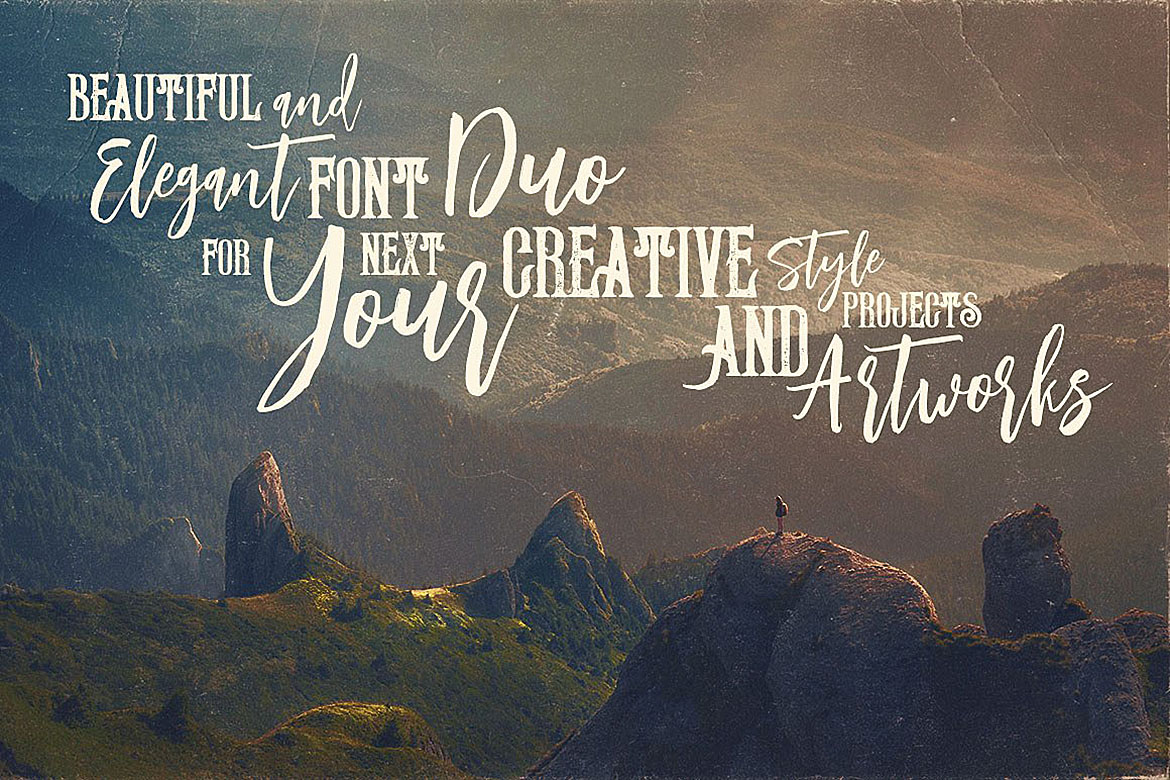 Orleans Script Font Duo Font PNG with transparent background - Preview 2