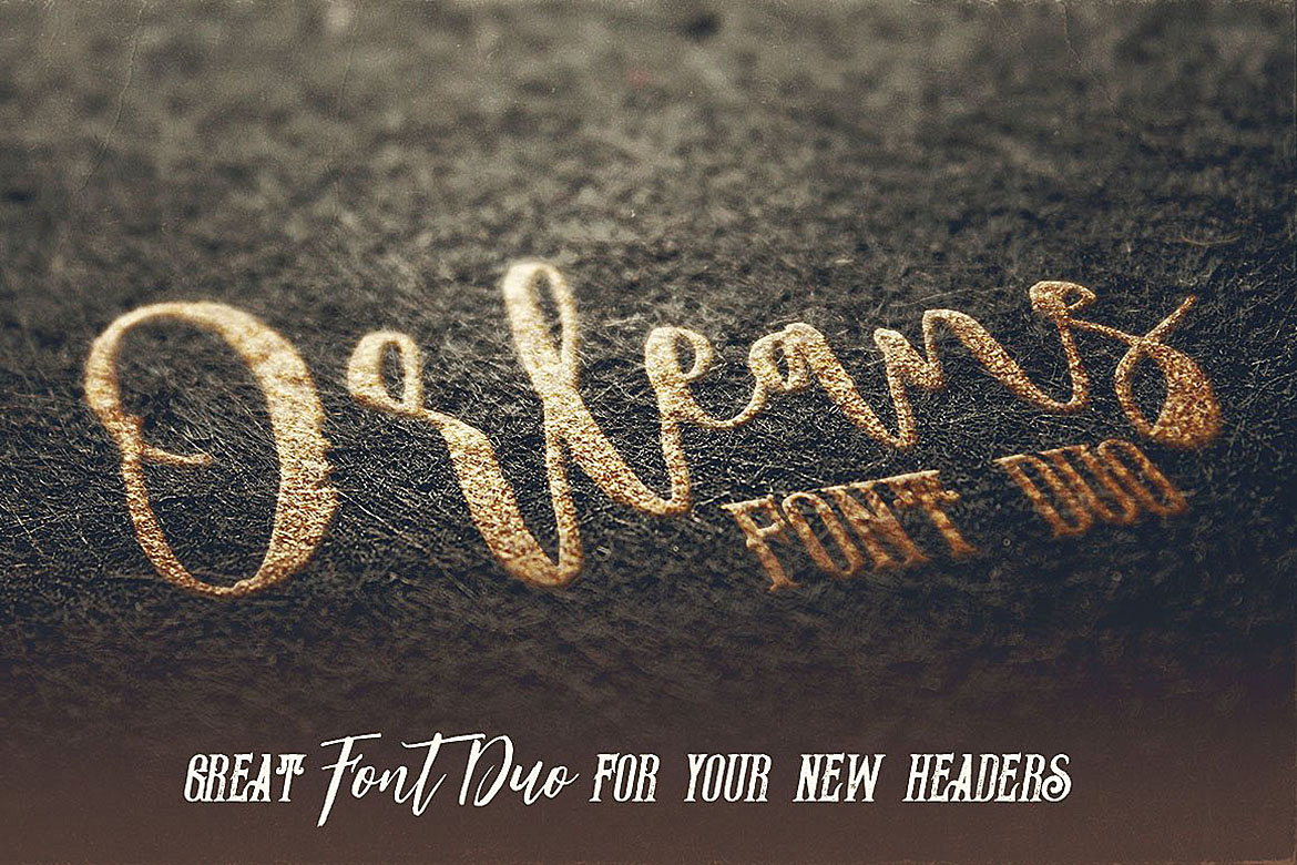 Orleans Script Font Duo Font PNG with transparent background - Preview 3