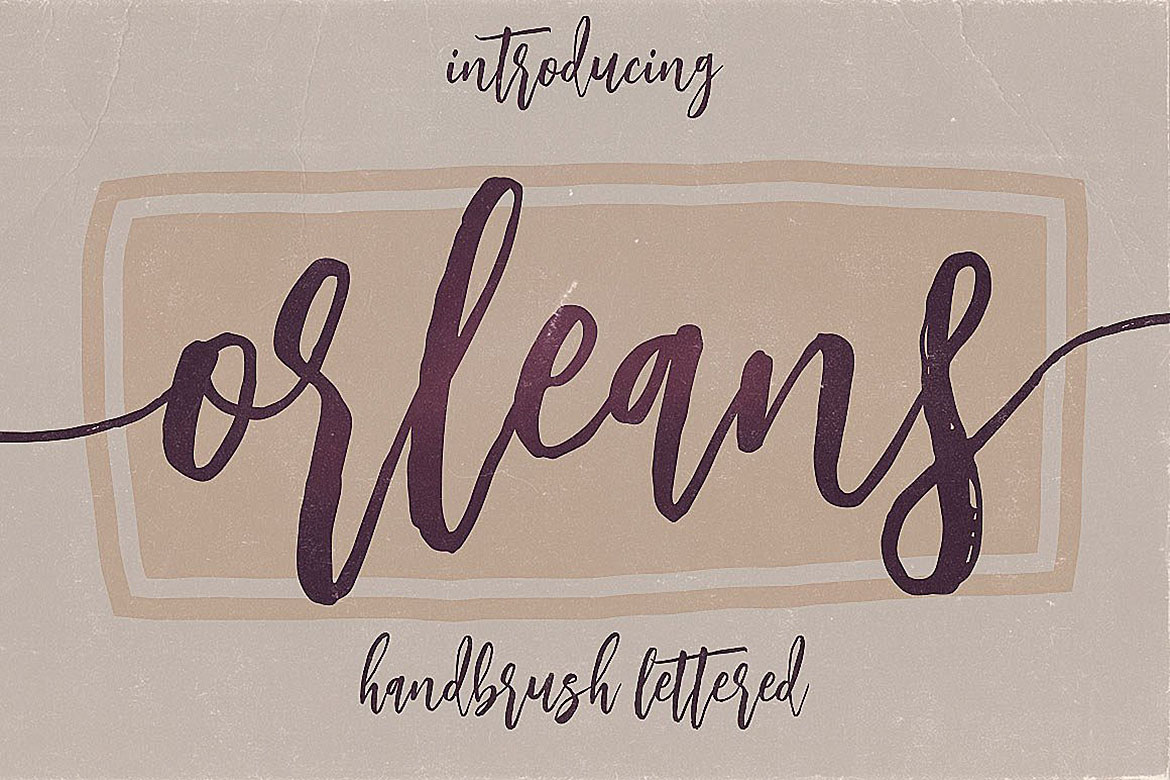 Orleans Script Font Duo Font PNG with transparent background - Preview 4