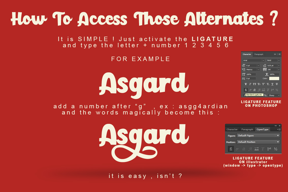 Paladise Font PNG with transparent background - Preview 3