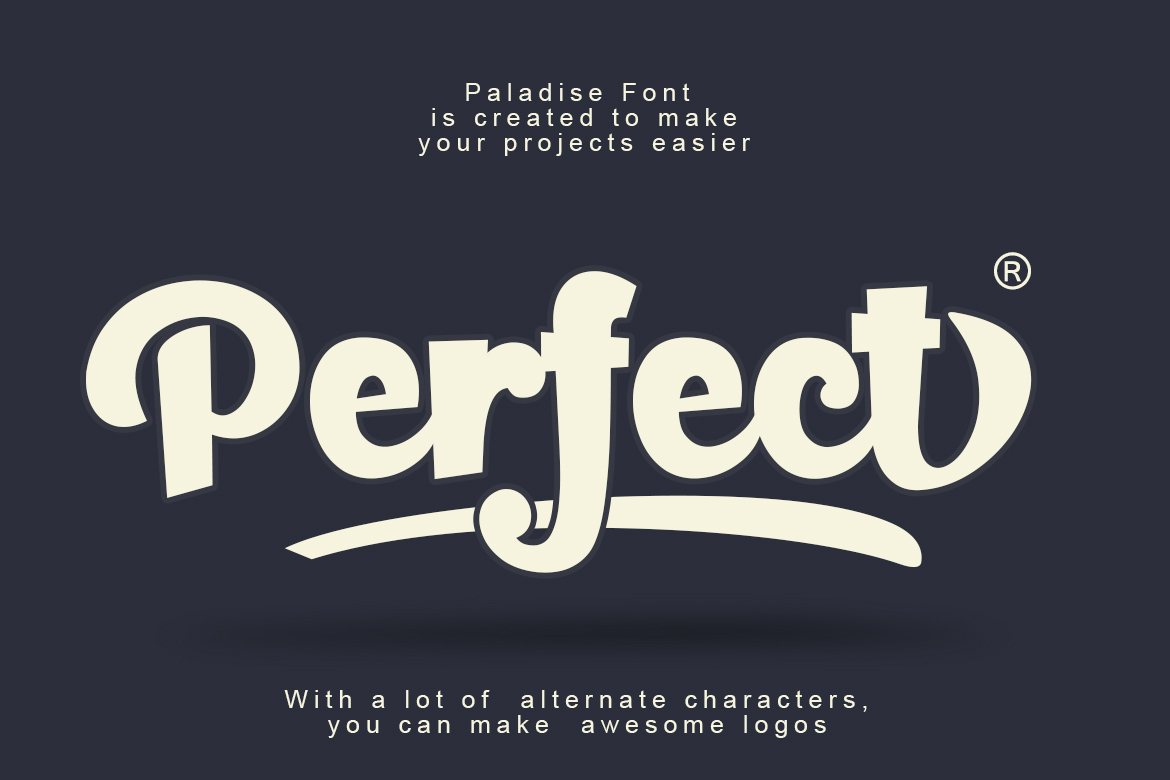 Paladise Font PNG with transparent background - Preview 5