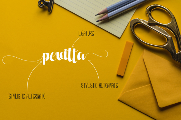 Pevitta Font PNG with transparent background - Preview 1