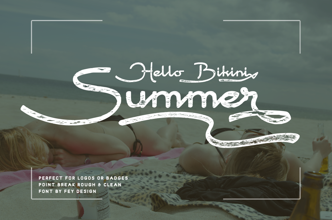 Point Break Font PNG with transparent background - Preview 1