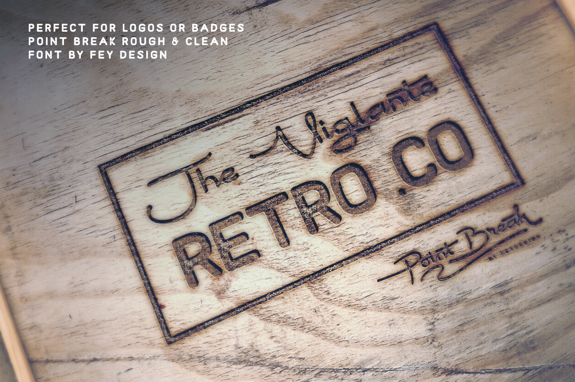 Point Break Font PNG with transparent background - Preview 2