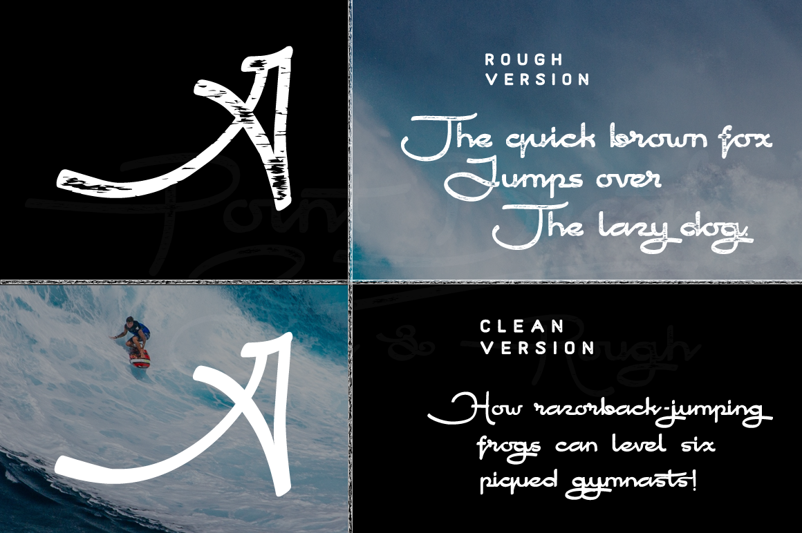 Point Break Font PNG with transparent background - Preview 6