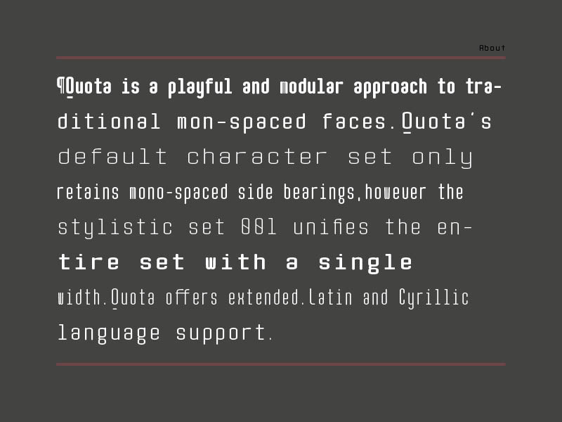 Quota Font PNG with transparent background - Preview 2