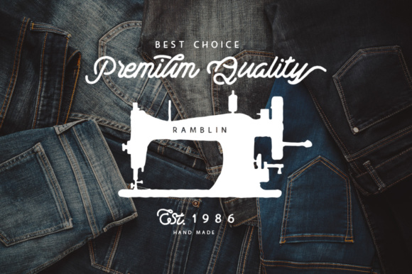 Ramblin Font PNG with transparent background - Preview 6