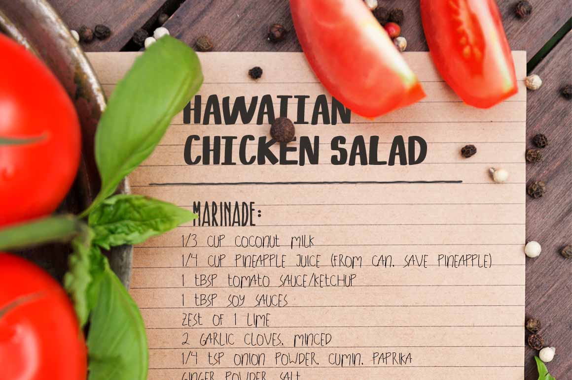 Recipe Daily Font PNG with transparent background - Preview 2