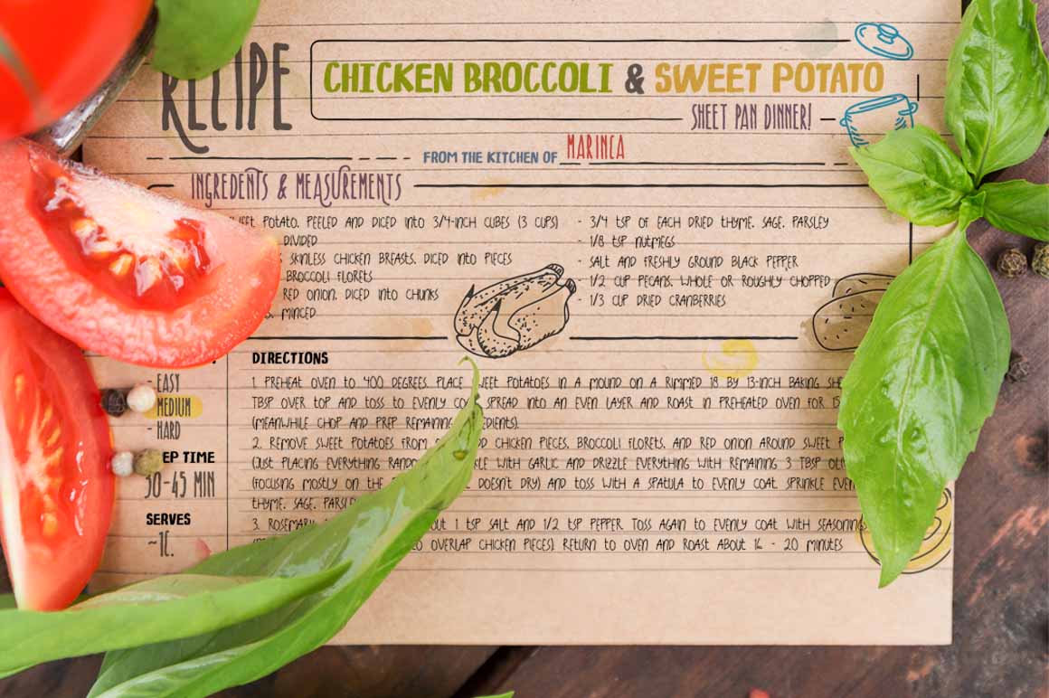 Recipe Daily Font PNG with transparent background - Preview 4