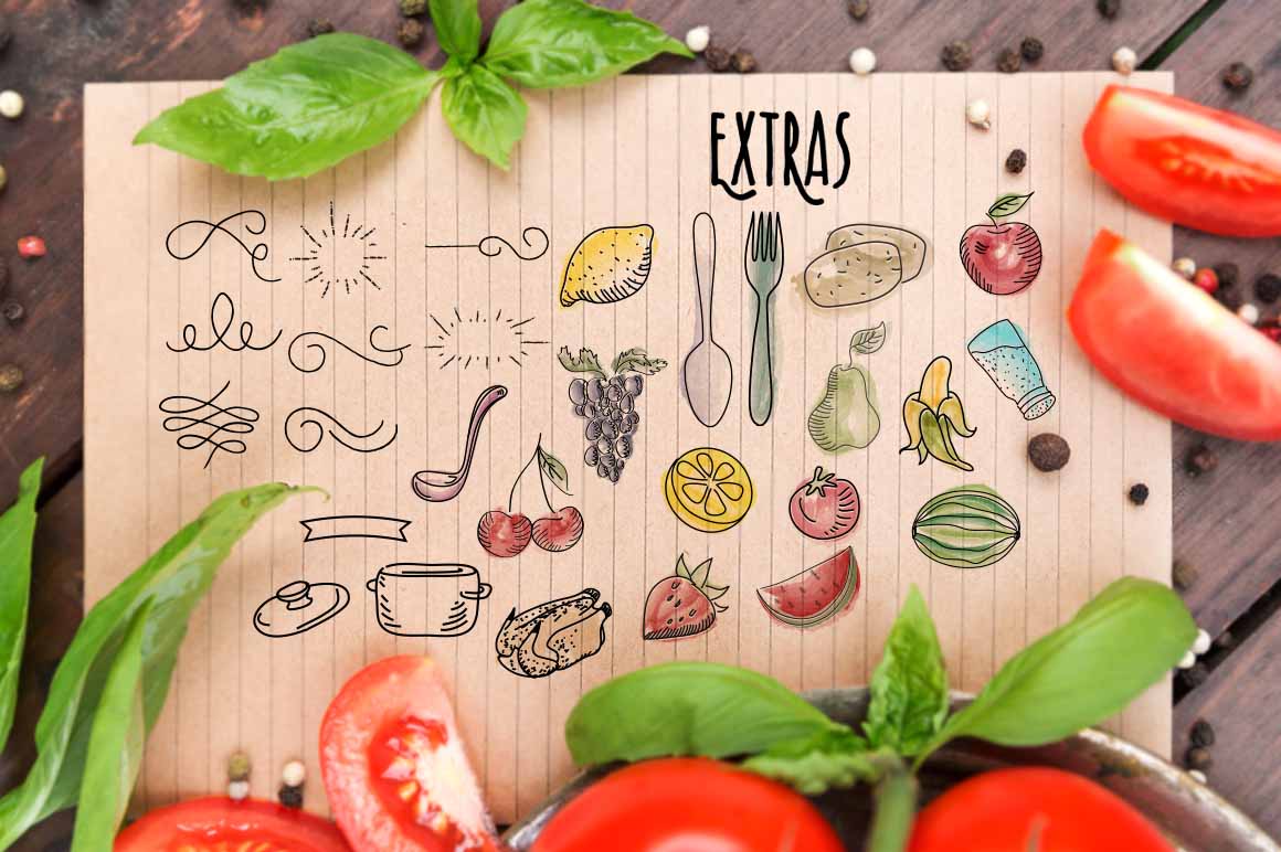 Recipe Daily Font PNG with transparent background - Preview 5