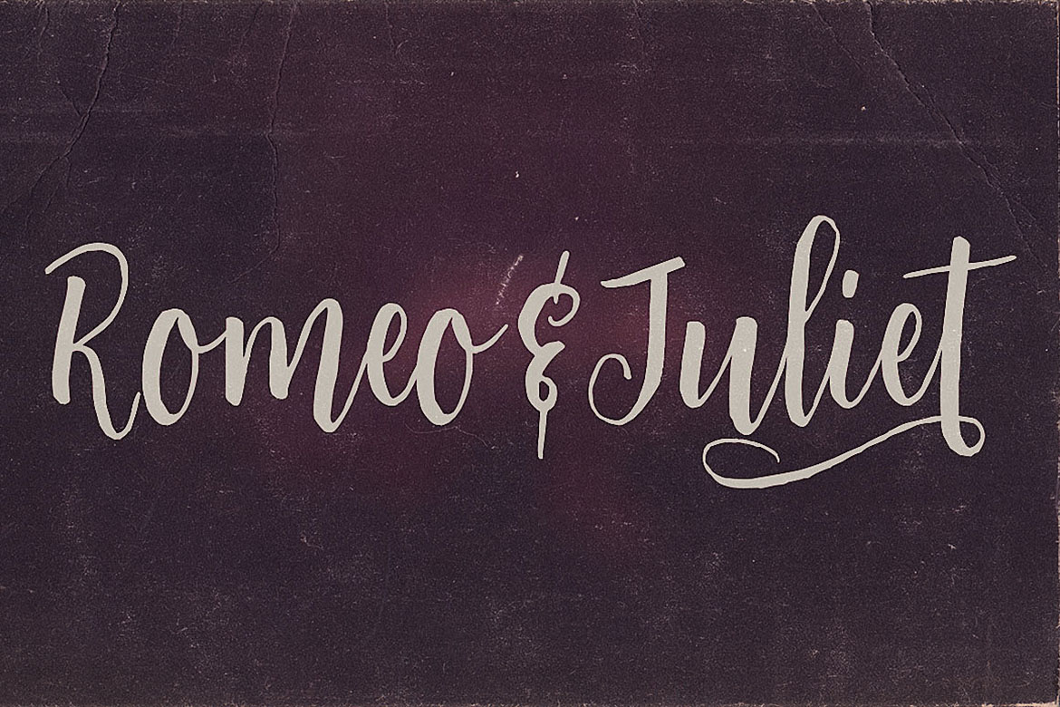 Romeo & Juliet Font Duo Font PNG with transparent background - Preview 4