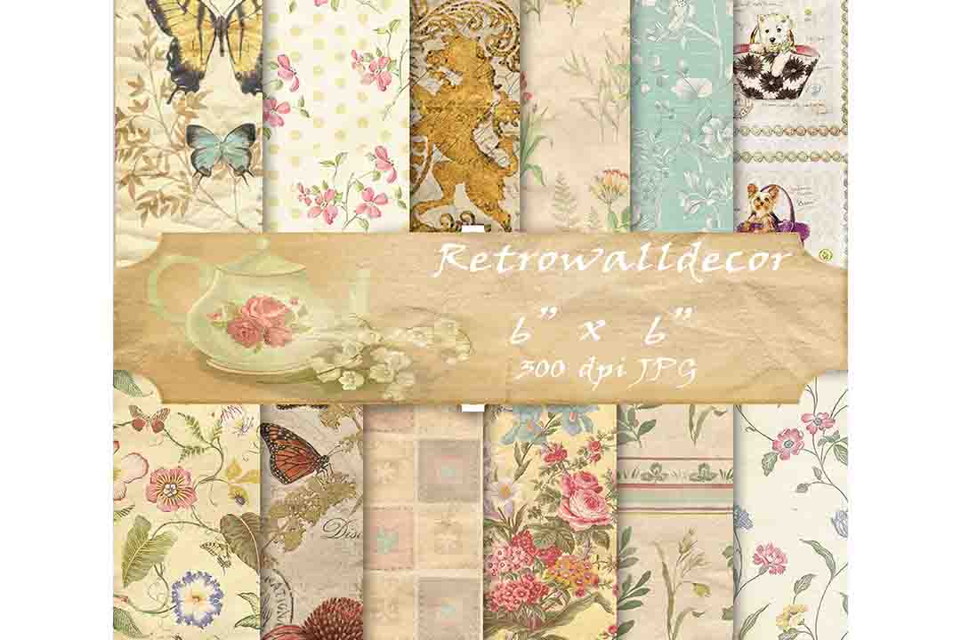 Rustic Digital Paper 6 Graphic by retrowalldecor · Creative Fabrica