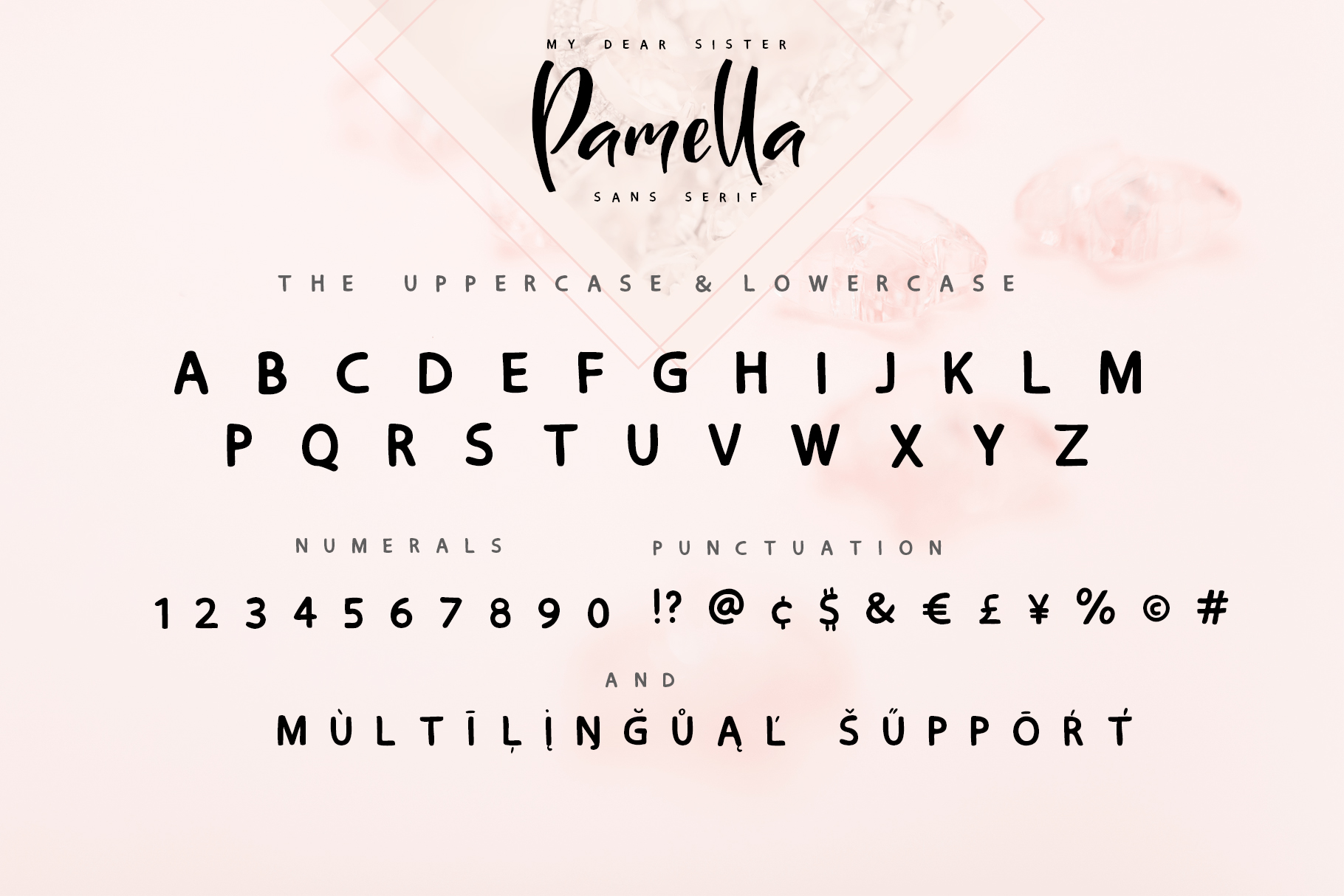 Sister Pamella Font font preview - 3