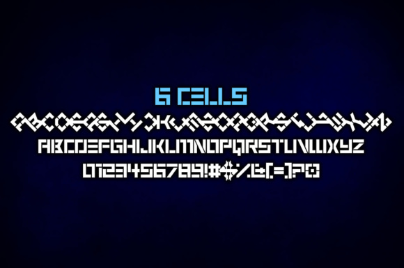 6 Cells Font - Preview 1