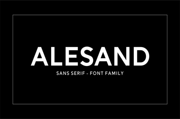 Alesand Font preview