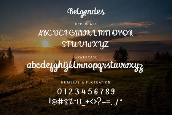 Belgendes Font - Preview 1