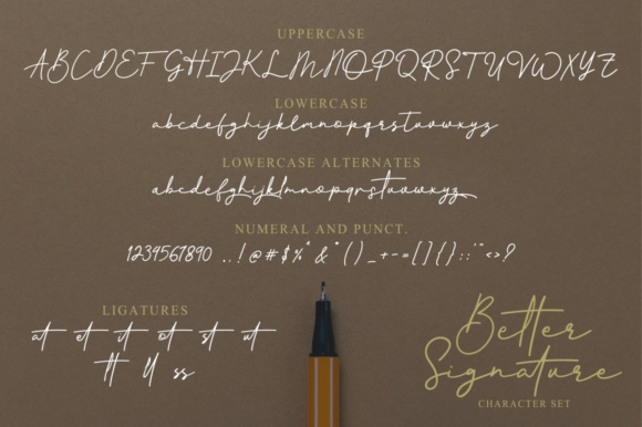 Better Signature Font - Preview 6