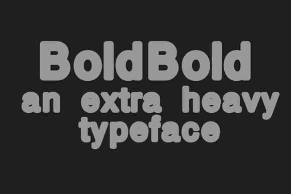 BoldBold Font - Preview 2